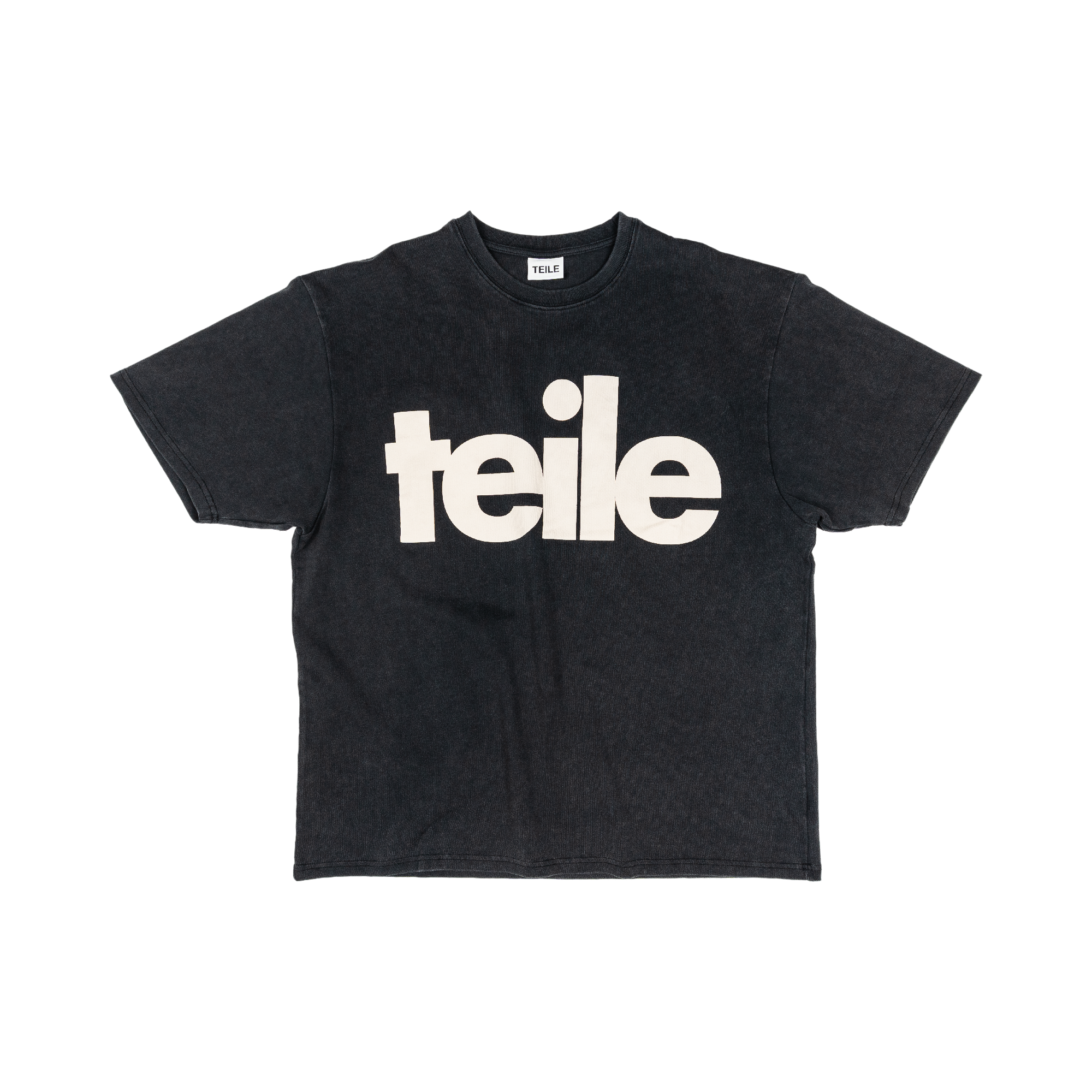 teile T-Shirt faded black